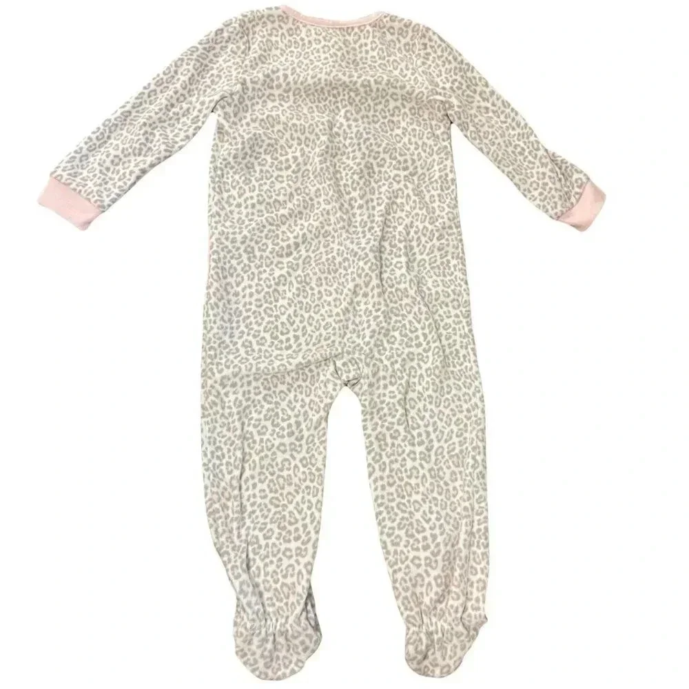 3T Carter's Cat Fleece Long Sleeve Footed Pajamas